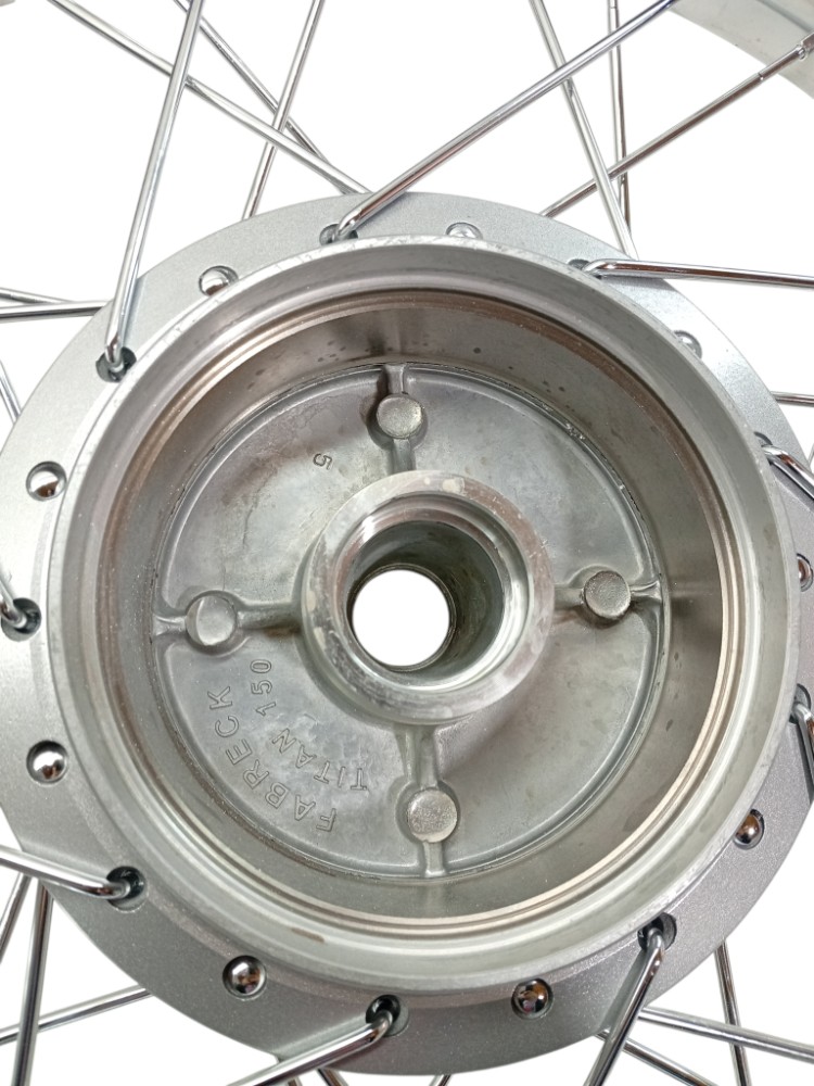 Roda Traseira Cg Fan 150 2004 2017 Raio 4mm Prata 3