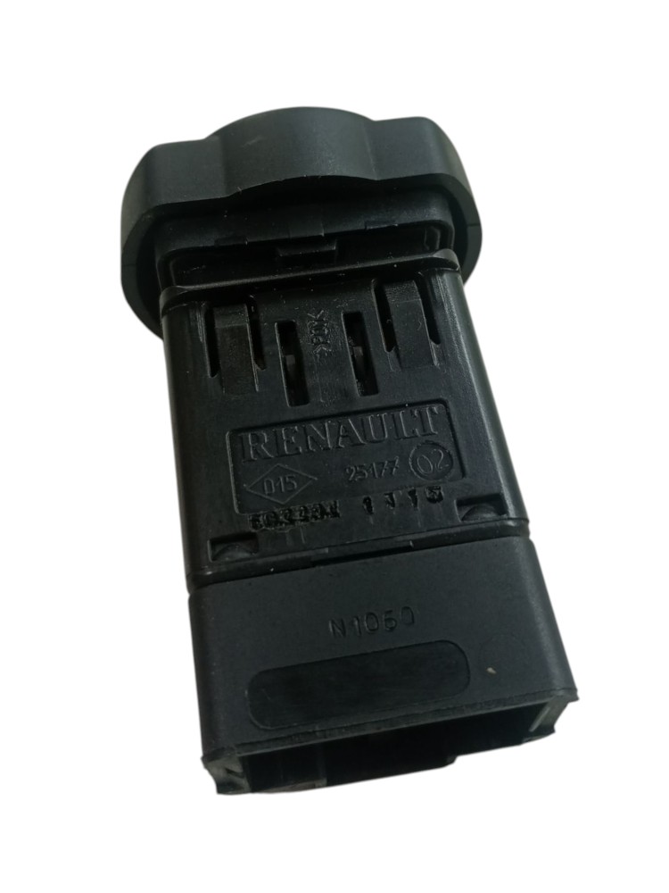 Botao Pisca Alerta Renault Logan Sandero 2012 2015 2017 Preto 3