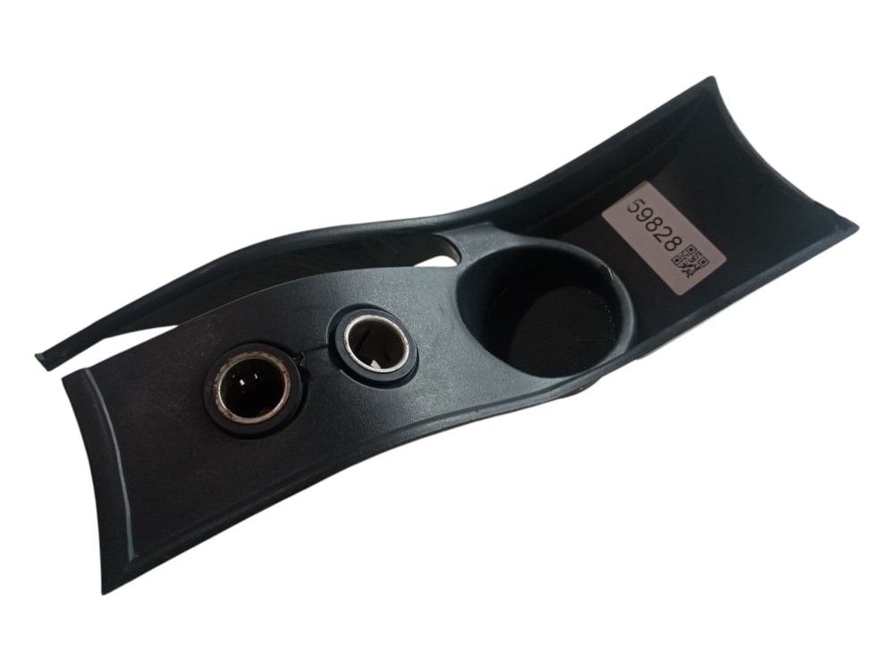 Moldura Porta Copos Freio Mao Citroen C4 Pallas 2008 2012  Preto 2