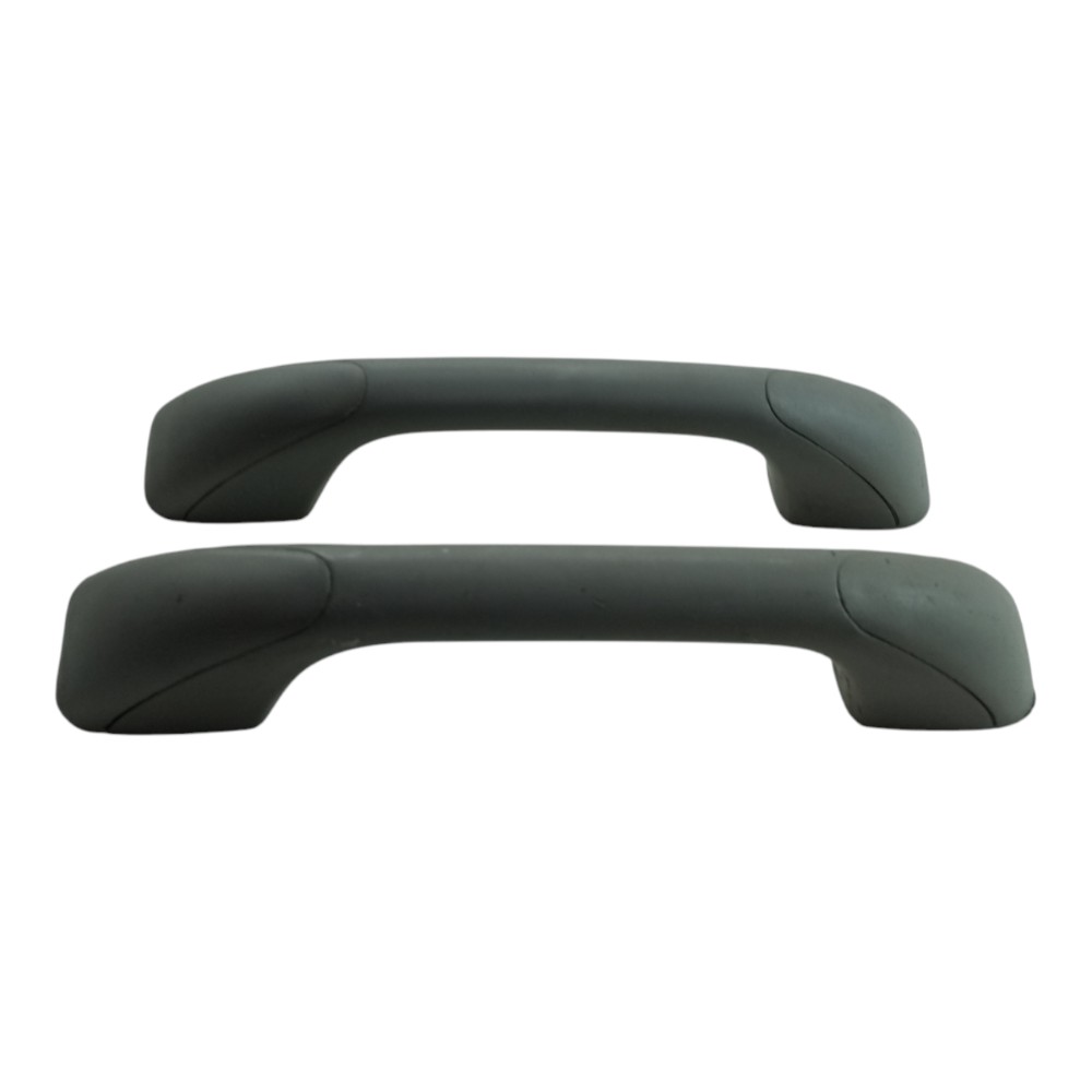 Puxador Alca Teto Renault Logan 2008 2009 2010 2011 2012 Par Cinza 5