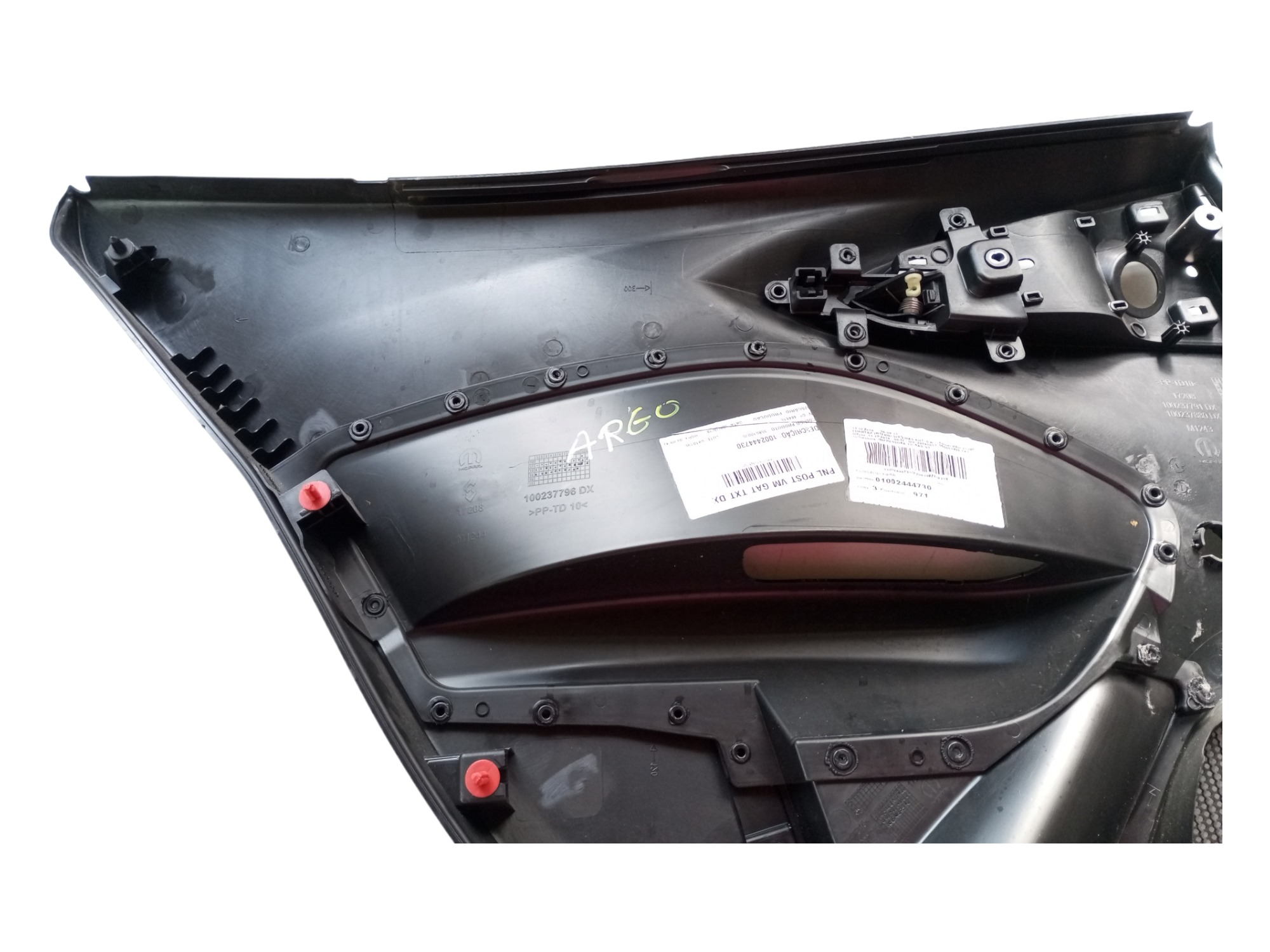 Forro Porta Fiat Argo 2017 2019 2020 2023 Traseiro Direito Preto 6