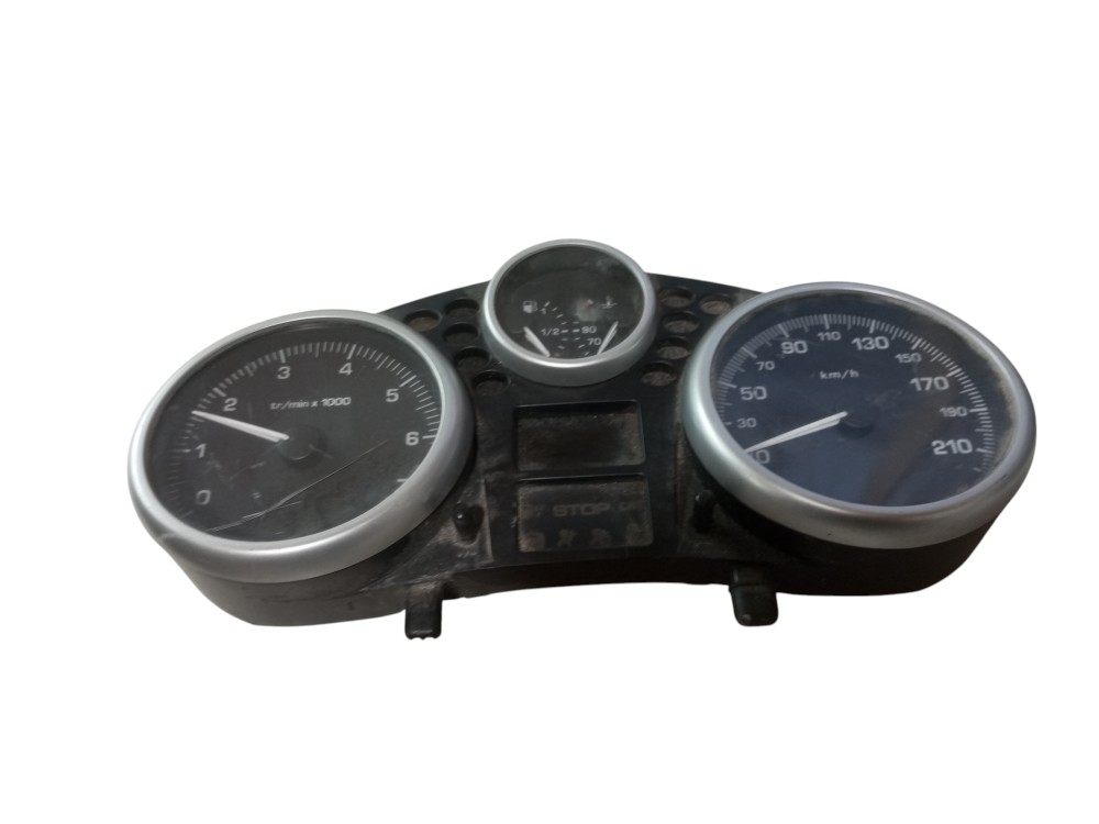 Painel Instrumento Central Peugeot 207 Passion 1.4 2008 2009 Preto 4