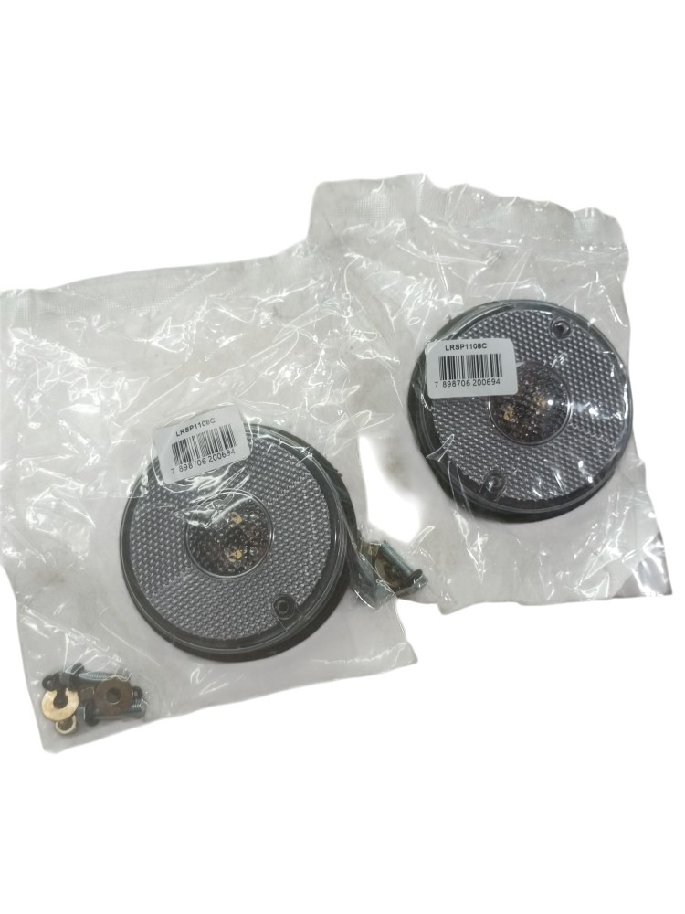 Kit Sinalizador Lanterna Lateral Led 12/24v Caminhao Carreta Direito Transparente 2