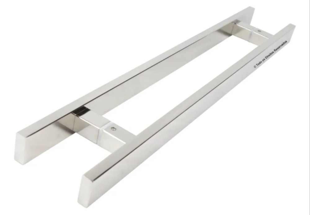Puxador Barra Chata 100cm Entre Furos 90cm Cromado 3