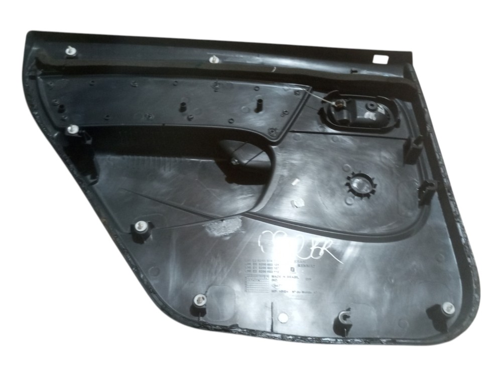Forro Porta Renault Logan 2008 2012 Traseiro Direita Preto 3