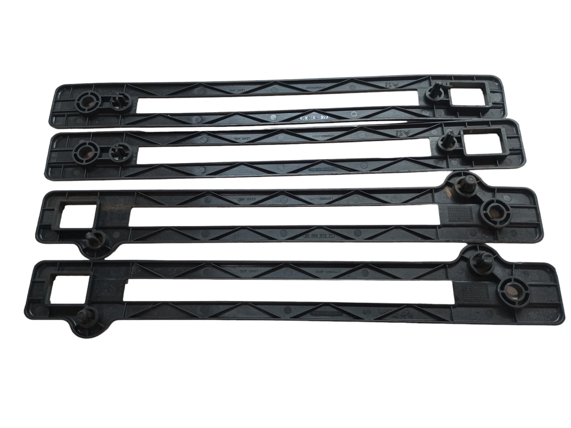 Kit Acabamento Trilho Banco Citroen C4 Pallas 2008 2010 2012 Preto 5