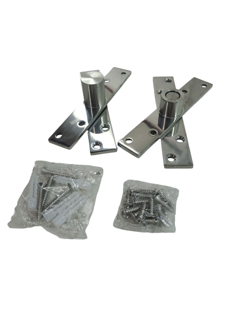 Dobradica Inox Polido Pivotante Porta Madeira 300 Kg 2