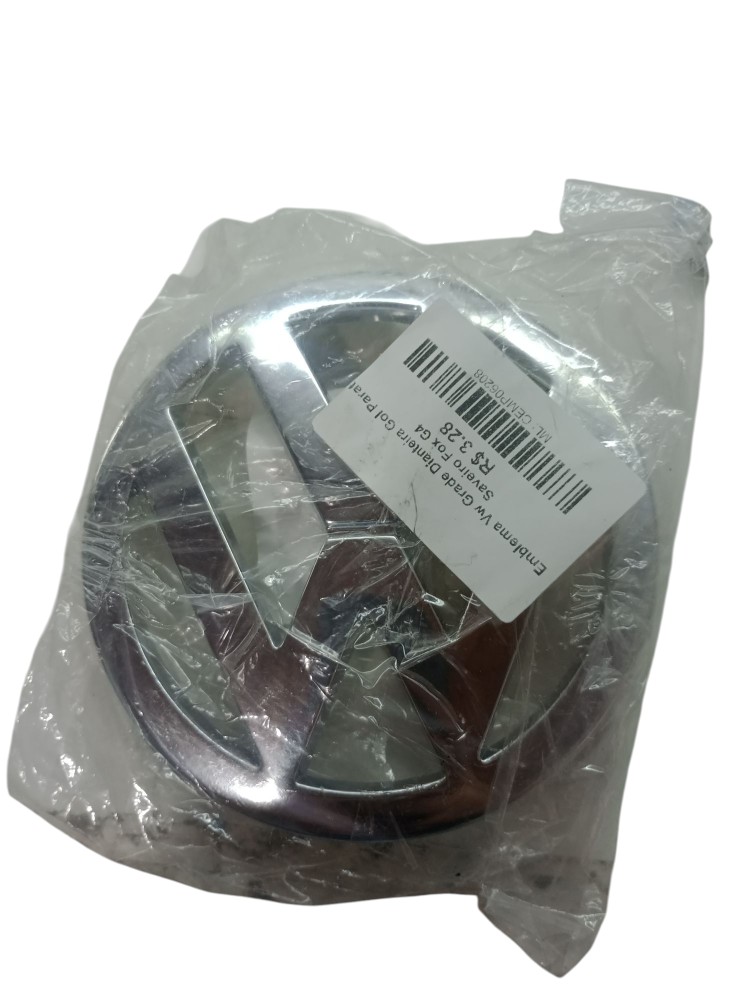 Emblema Grade Gol Parati Saveiro Fox G4 2001 2010 Volkswagen Prata 3