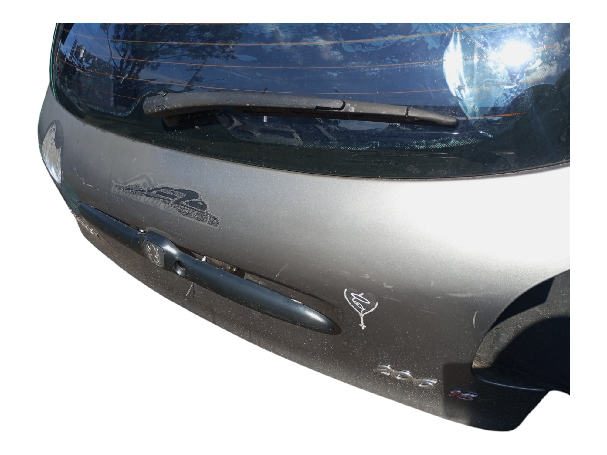 Tampao Tampa Traseira Peugeot 206 2003 2006 2009 2012  Cinza 2