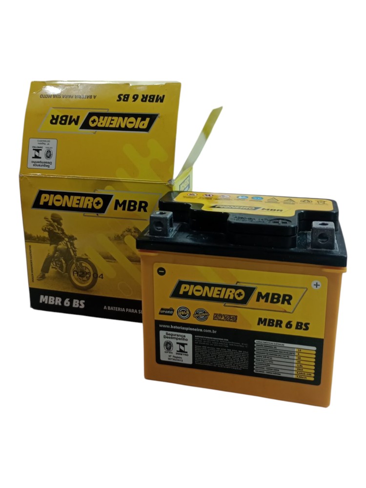 Bateria Moto Honda Elite 150 Biz 125 160 6ah Direito Mbr 6bs