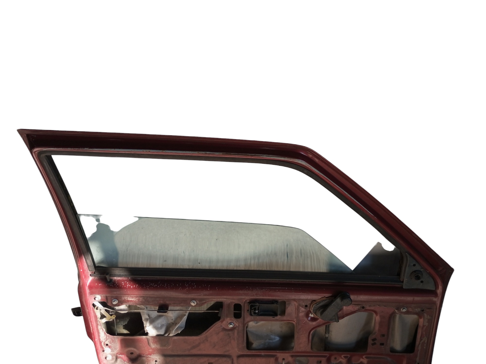 Porta Fiat Uno Mille 2008 2009 Dianteira Esquerda 2 Portas  Dianteira Esquerda Vermelho 2