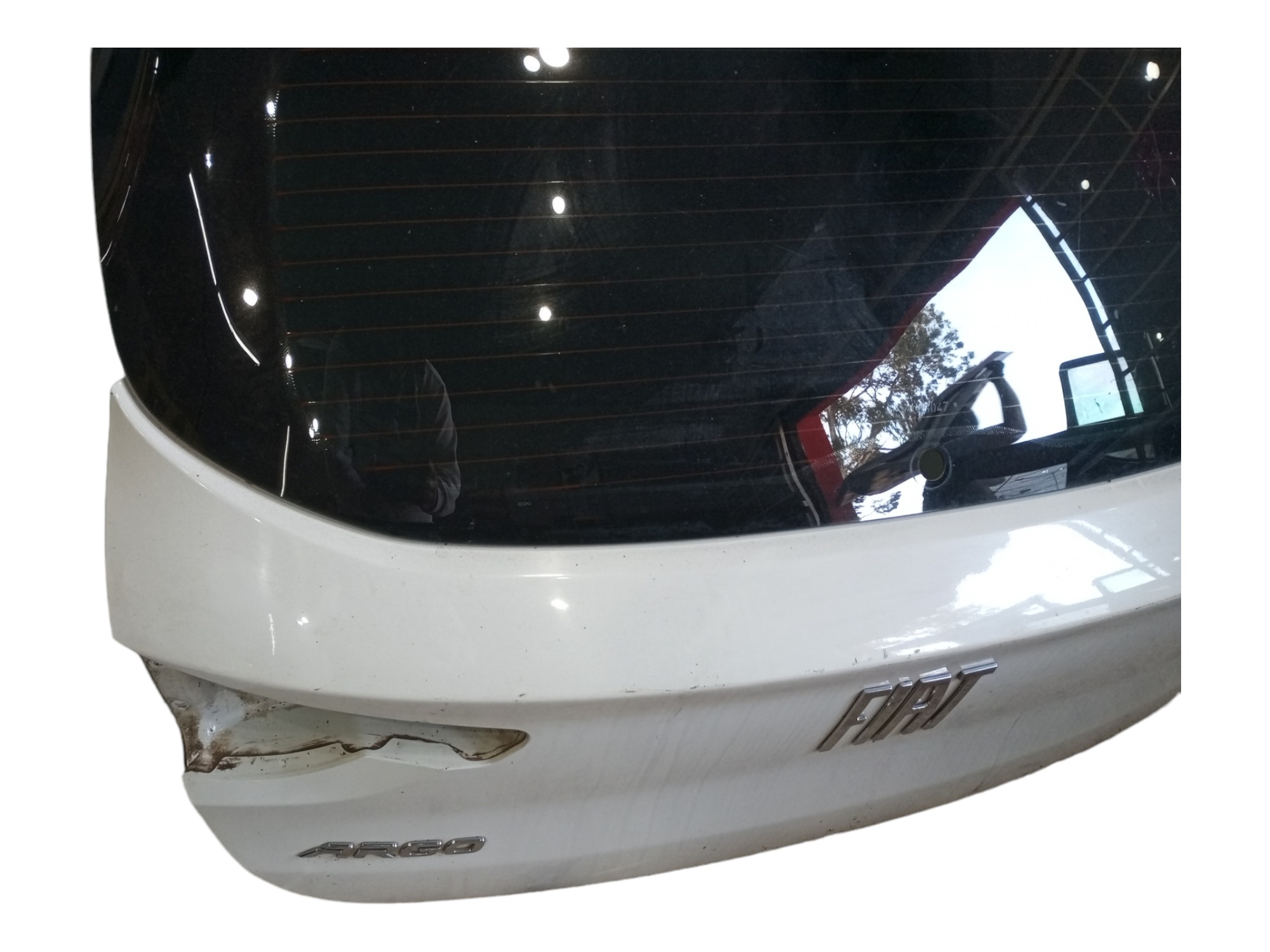 Tampao Tampa Traseira Fiat Argo Drive 2019 2020 2021 2023 Branco 8