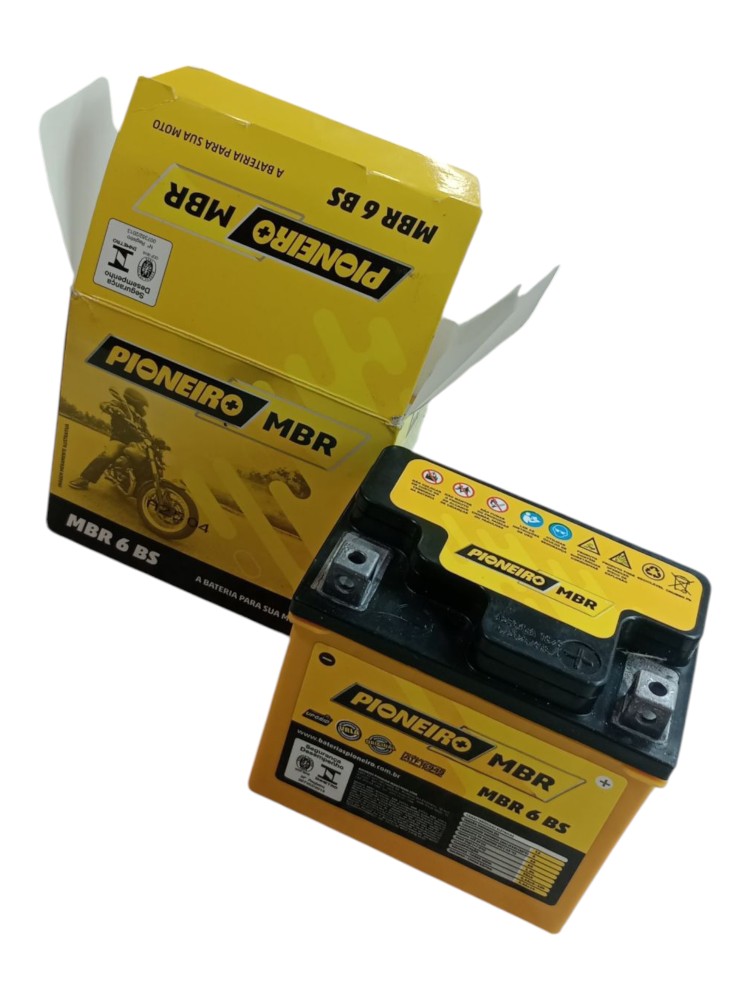 Bateria Moto Honda Elite 150 Biz 125 160 6ah Direito Mbr 6bs 7