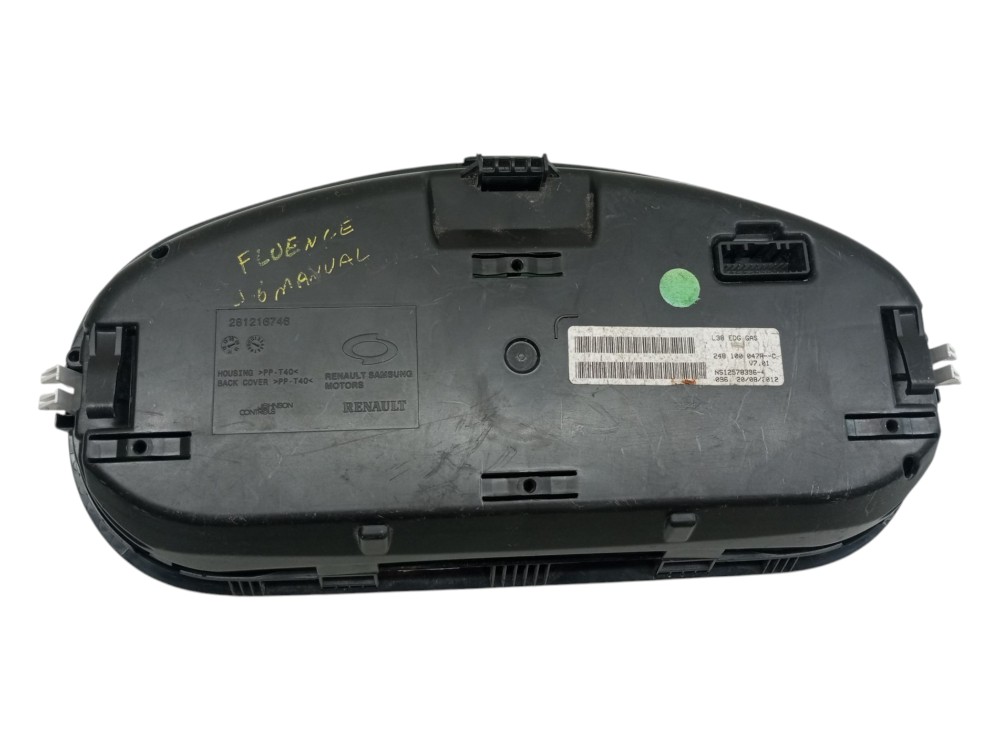 Painel Instrumento Renault Fluence 2.0 2011 2016 Usado Preto 7