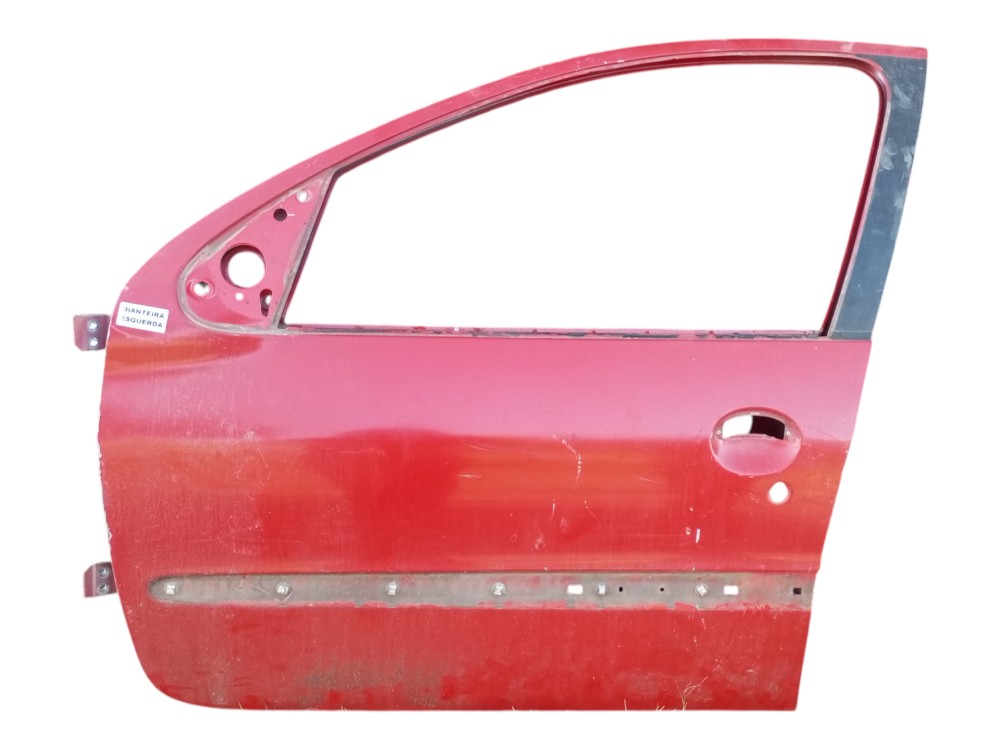 Porta Peugeot 206 2004 2006 2008 2010 Traseira Esquerda Usad Dianteira Esquerda Vermelha 2
