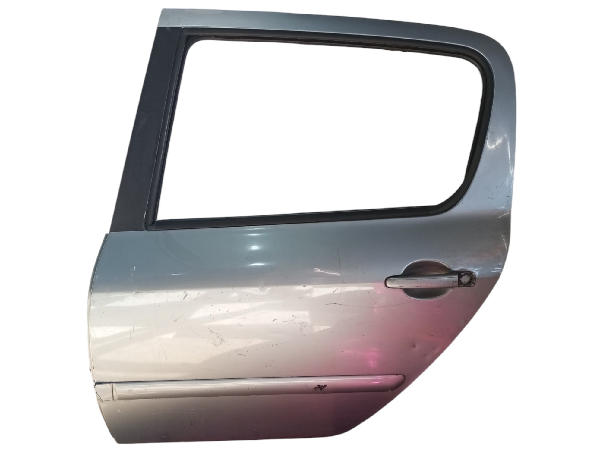 Porta Peugeot 307 2003 2006 2009 2012 Traseira Esquerda  Traseira Esquerda Prata 1