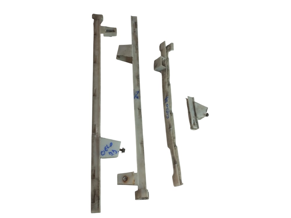 Kit Guia Do Vidro Chery Cielo 2009 2010 2011 2012   Canaleta Branca 3