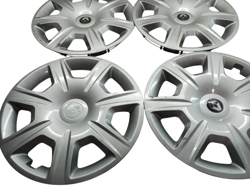 Calota Roda Renault Sandero 2015 2016 2017 2018 Logan Prata 6
