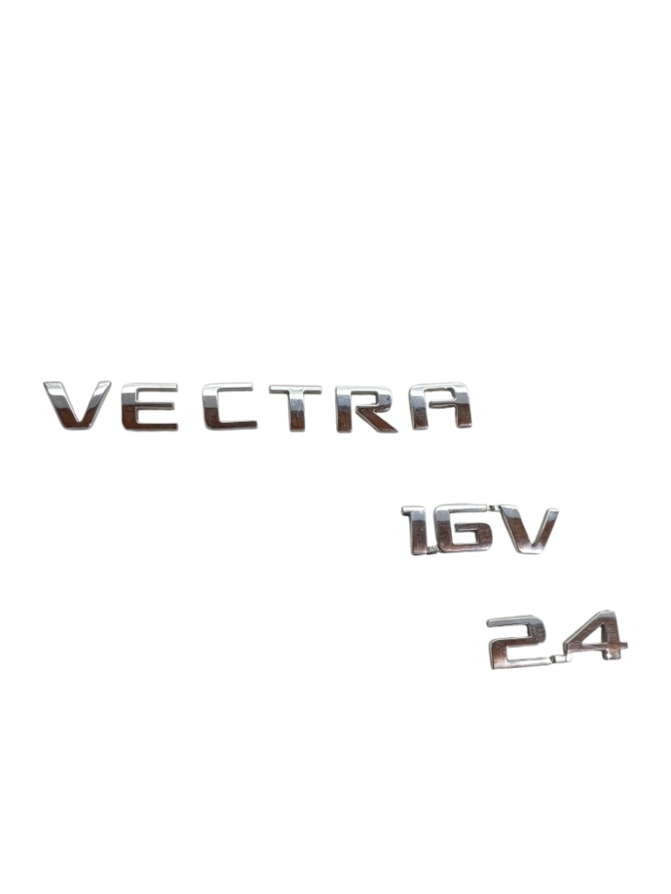 Emblema Vectra 2.4 16v 2006 2008 2010 2012 Letras Cromadas Prata 2