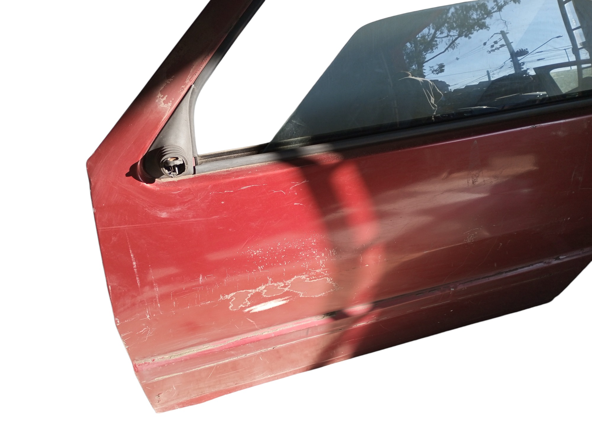 Porta Fiat Uno Mille 2008 2009 Dianteira Esquerda 2 Portas  Dianteira Esquerda Vermelho 4