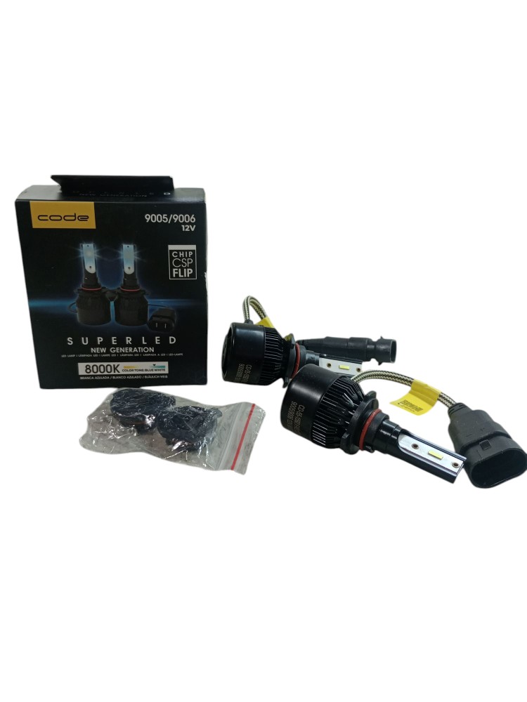 Kit 2 Lampadas Ultra Led Super Corolla 2002 2005 2008 8000k Plug Preto Branca Azulado