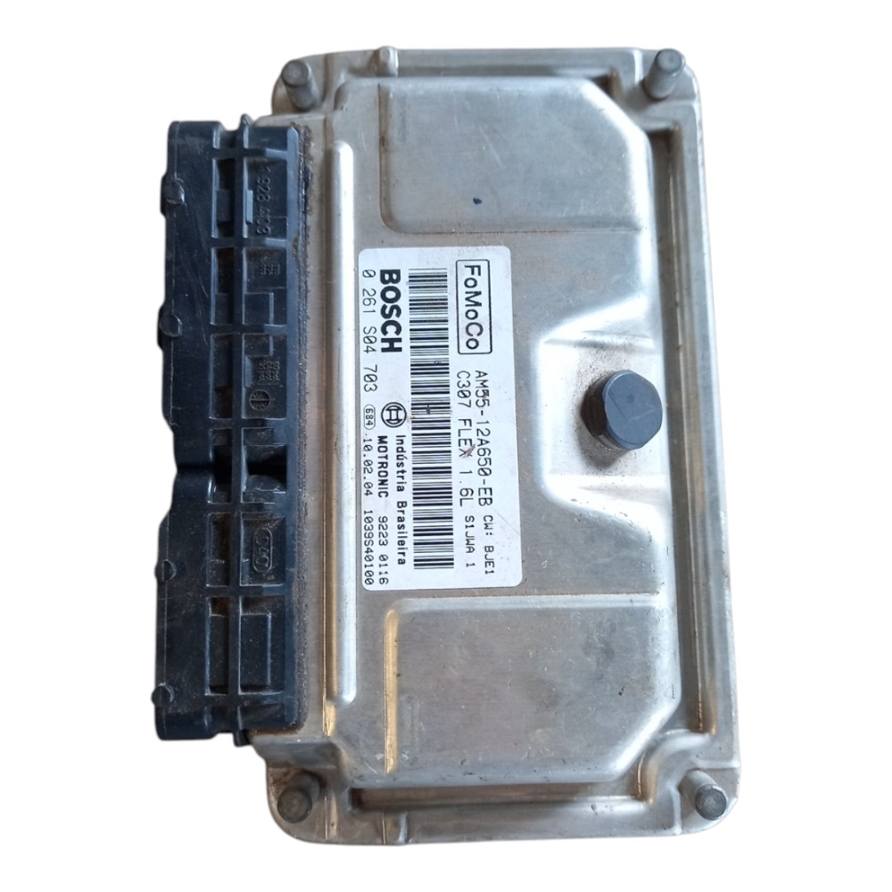 Módulo injeção Ford Focus Flex 1.6 AM5512A650EB 0261S04703 7