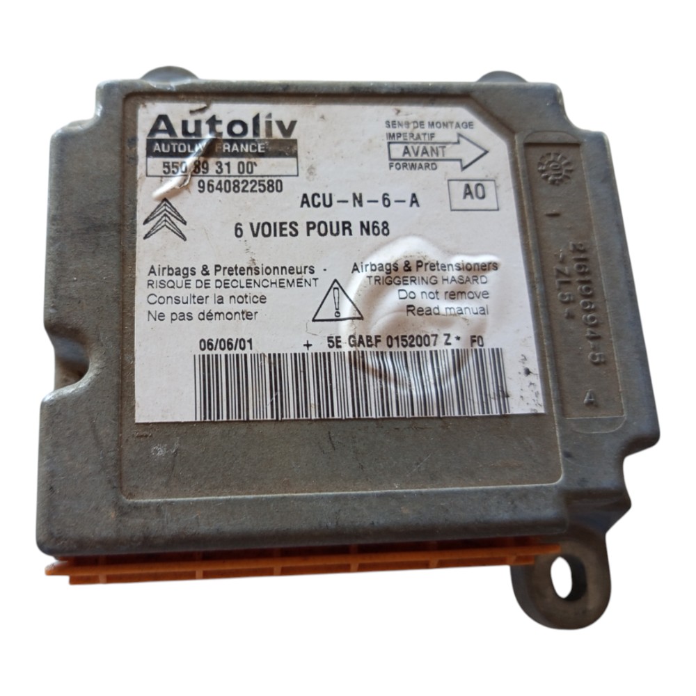 Módulo airbag picasso 2.0 16v orig citroen xsara 2001 a 2006