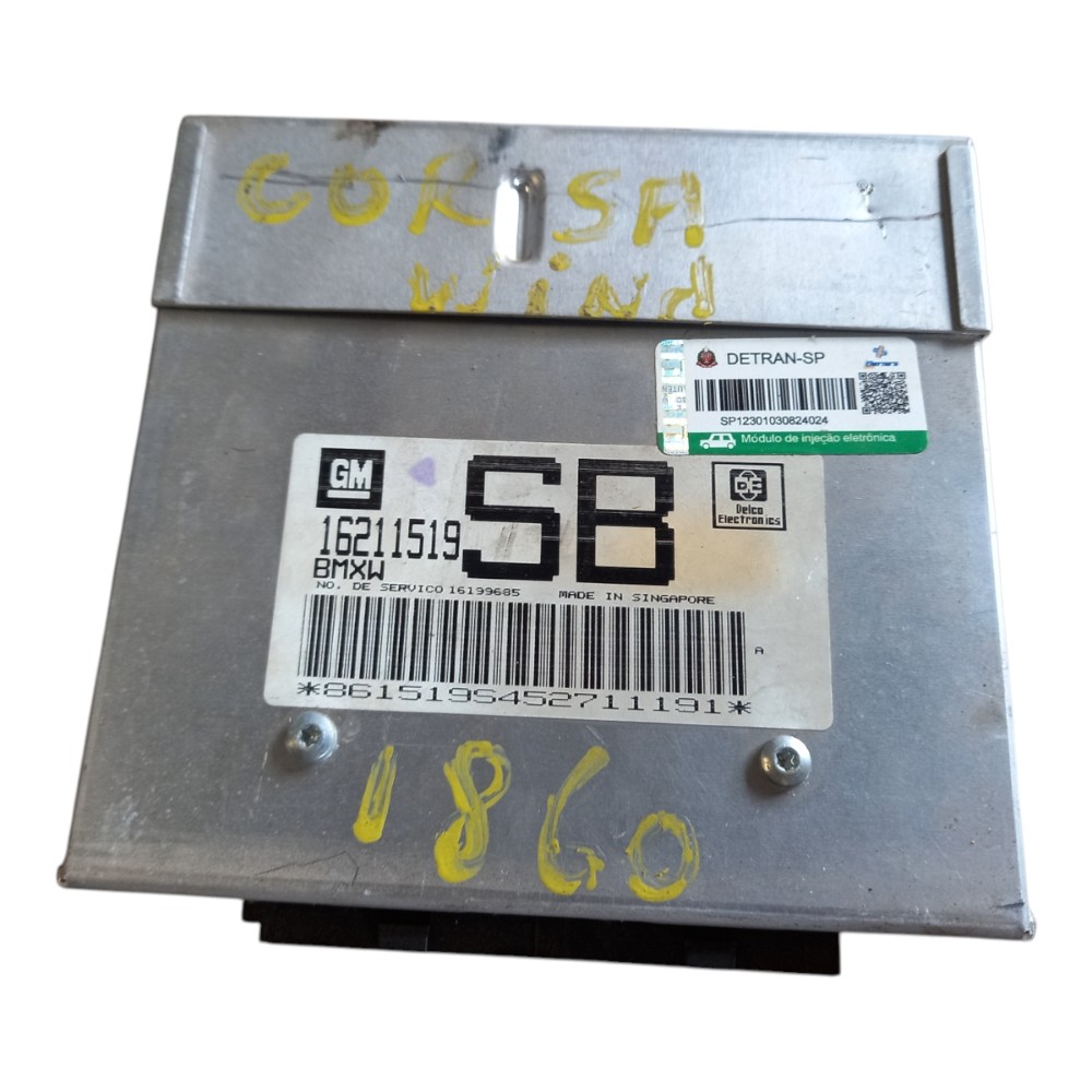 Modulo injeção 1.0 central 8v gm corsa 1994 a 1996 6