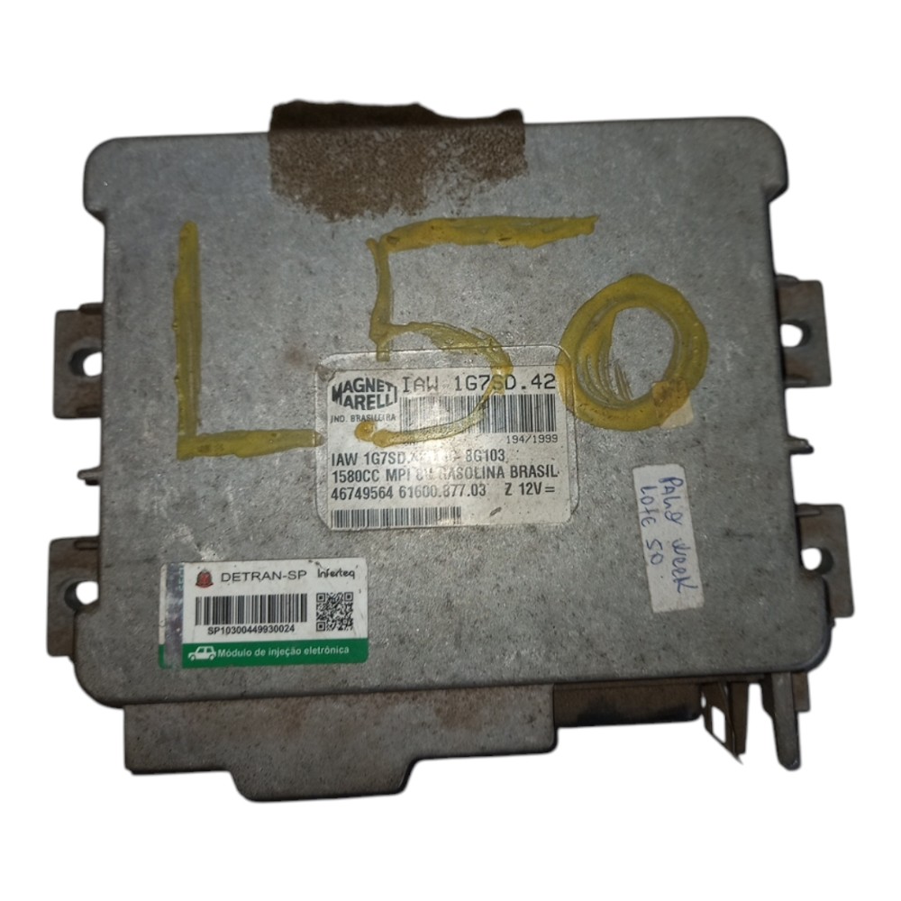 Módul injeção Fiat gas palio law 1g7sd42 46749564 6160087703 3