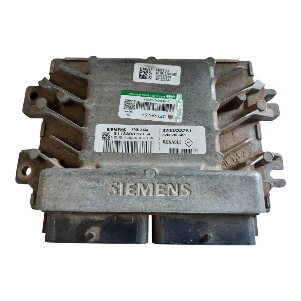 Modulo injeção 1.6 16v fle renault logan sandero 2007 a 2015 4