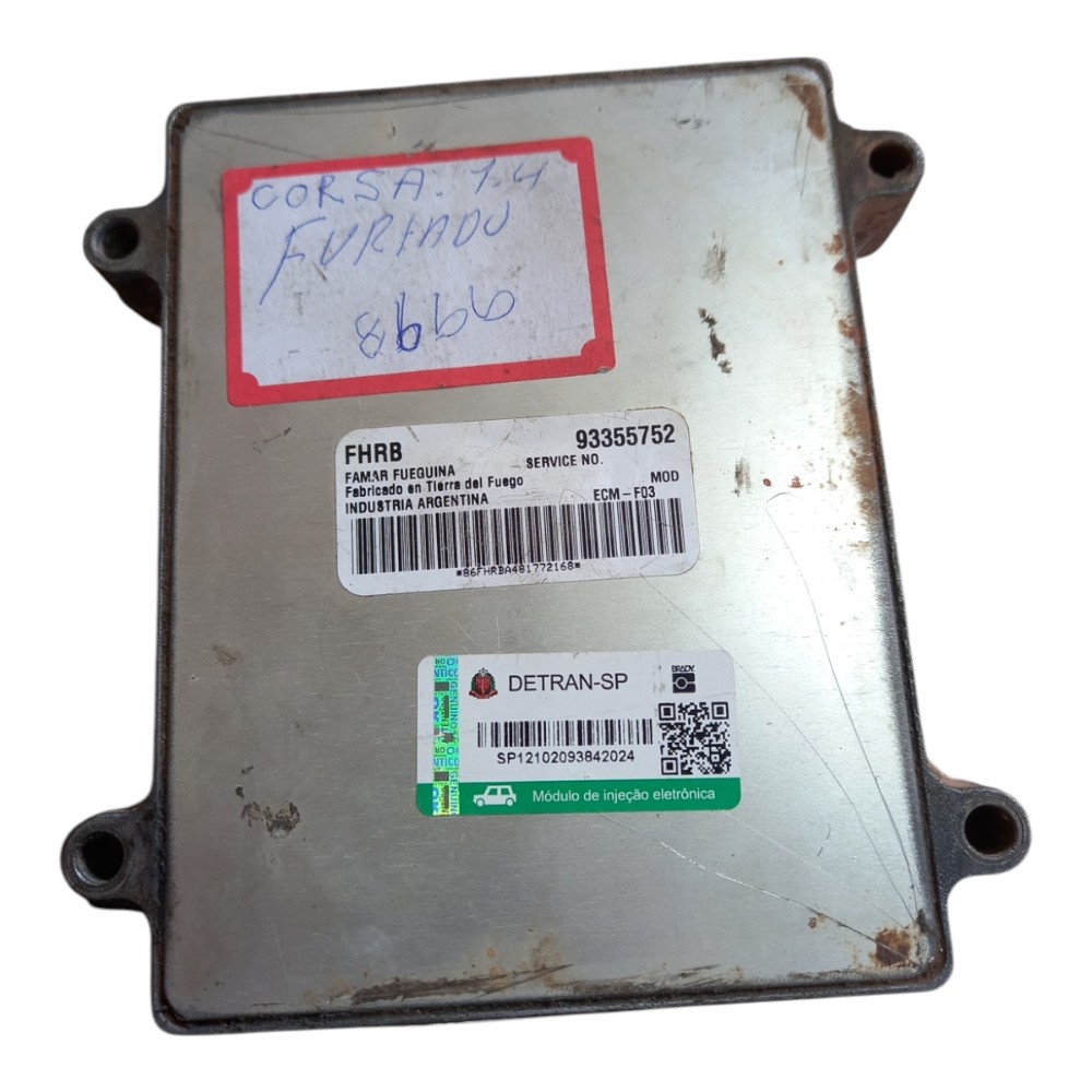 Módulo injeção GM Corsa 1.4 93355752 FGP FHRB HR 3