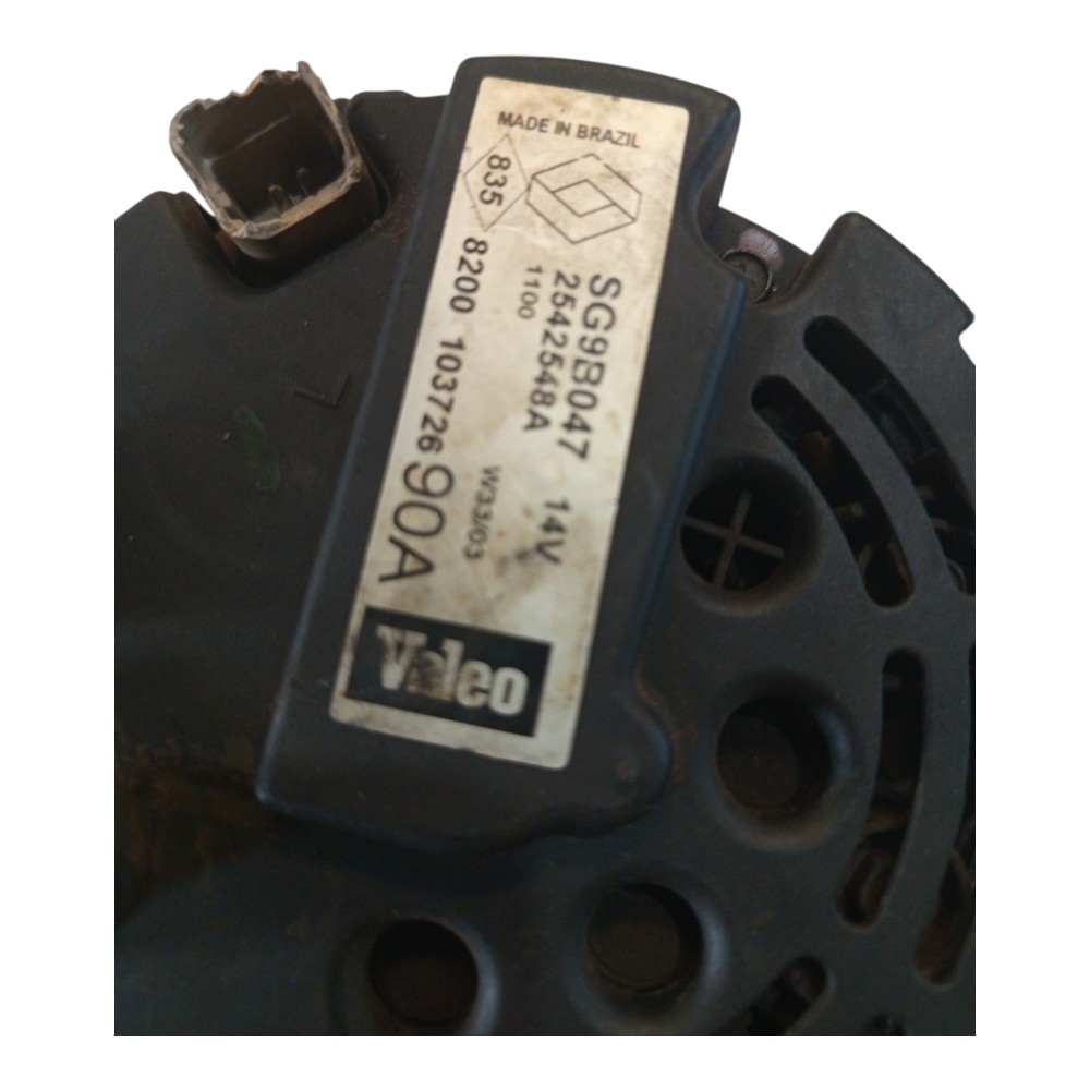 Alternador 1.6 renault clio scenic 07 2542548a SG9B047 90A 2