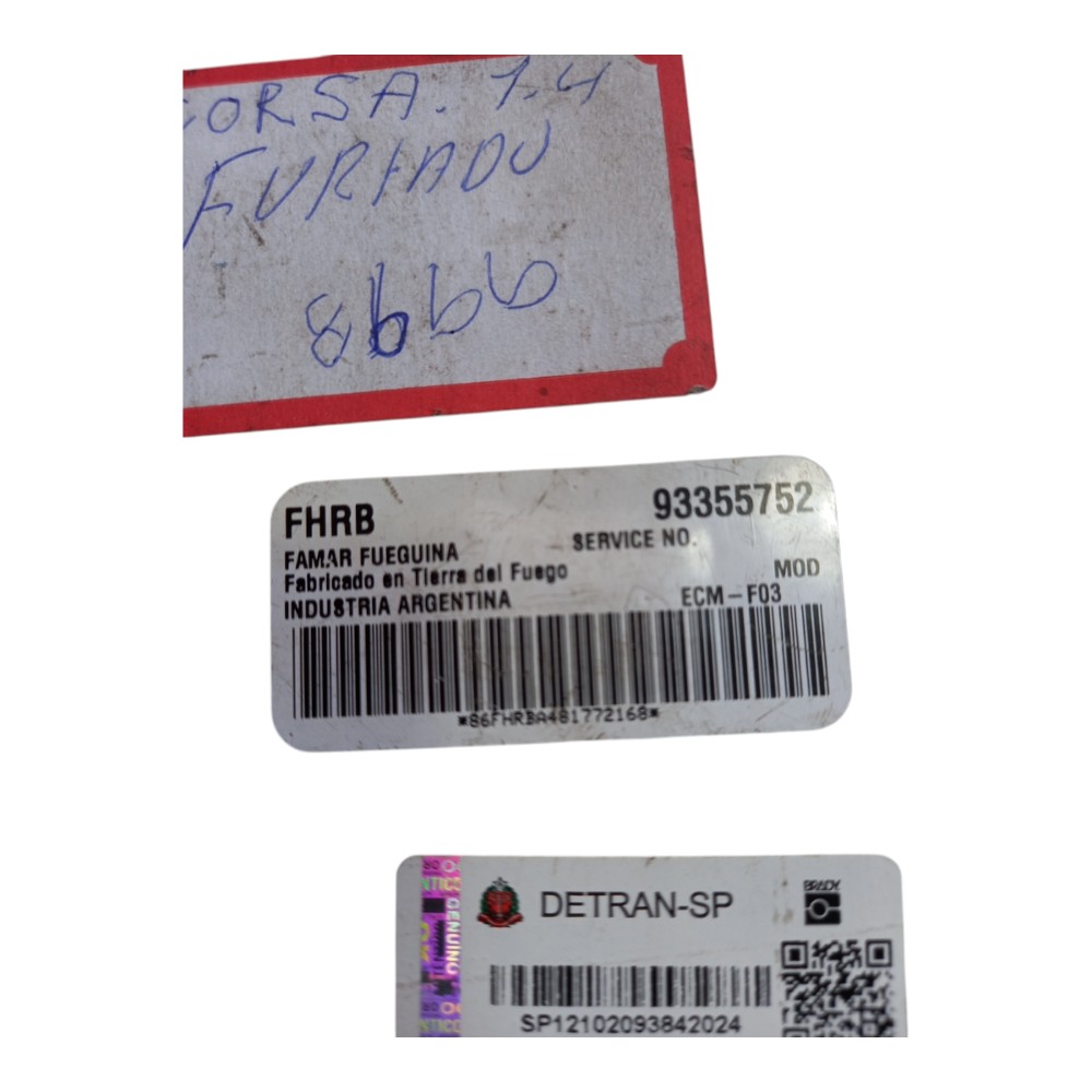 Módulo injeção GM Corsa 1.4 93355752 FGP FHRB HR 2