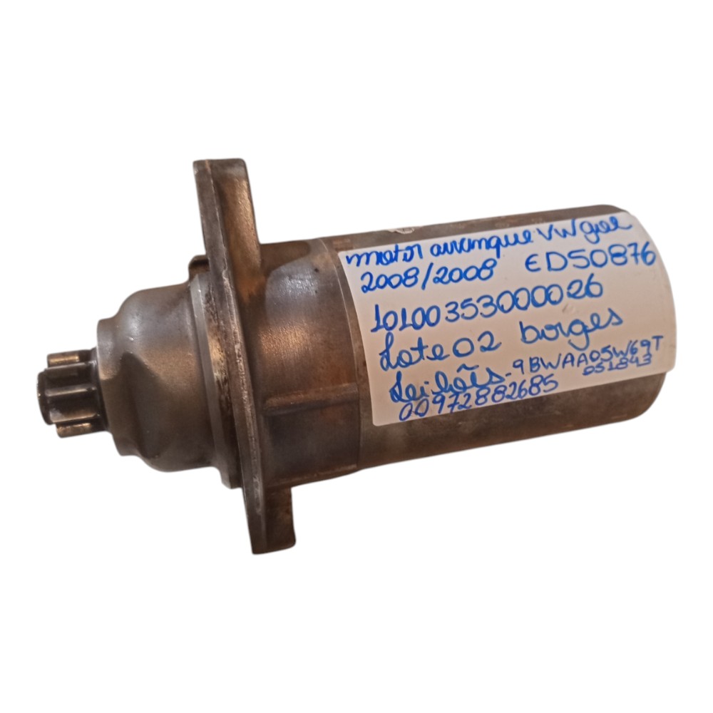 Motor partida 1.0 G2 G3 G4 8V VW gol parati 98/10 377911023p