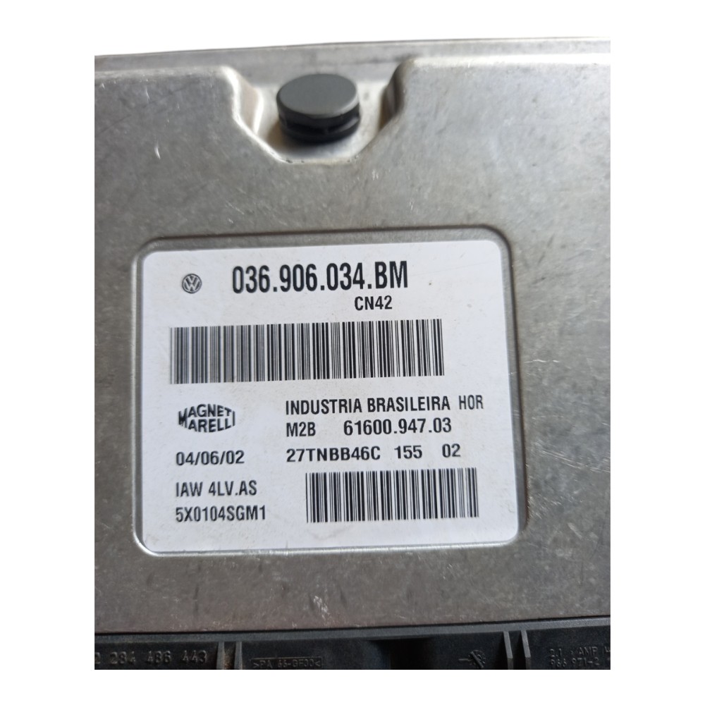Modulo injecao1.0 16v vw gol95/02 036906034bm m2b 6160094703 2