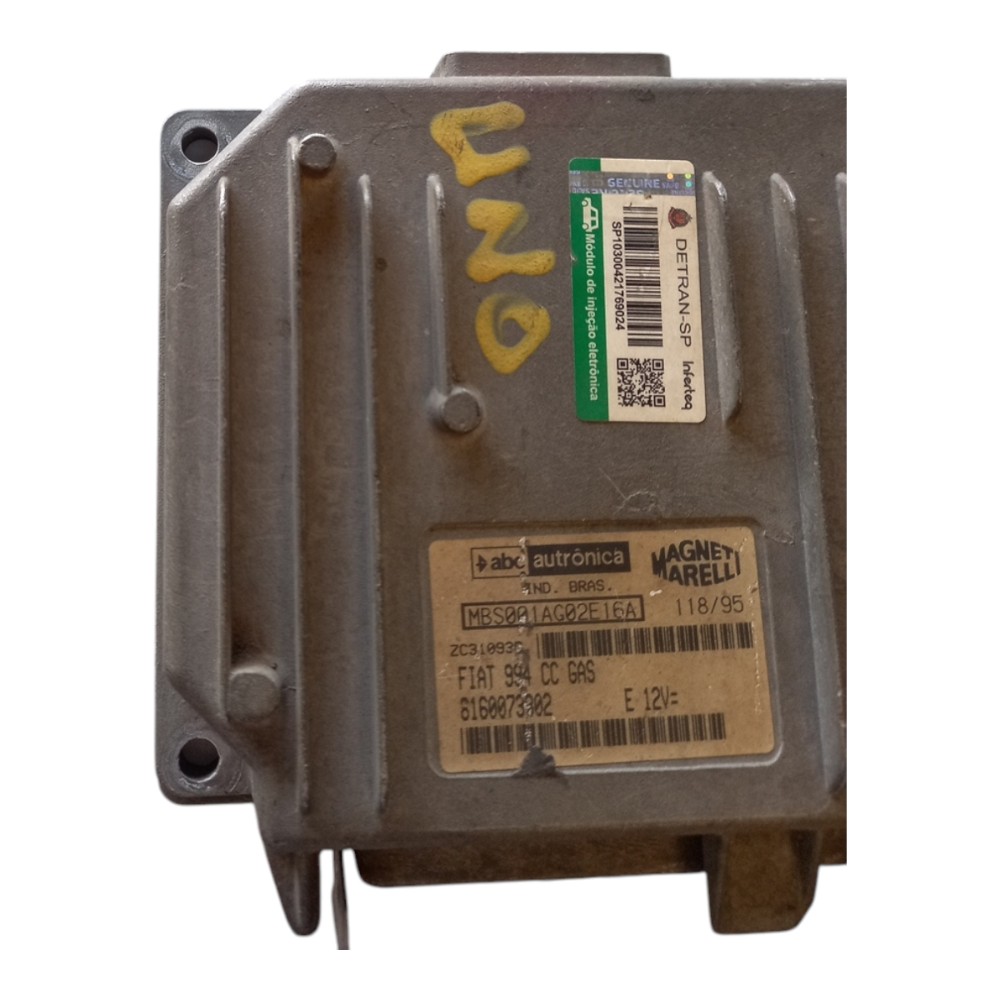 Módulo injeção eletrônica 1.0 8v fiat uno94/95mbs001ag02e16a 7