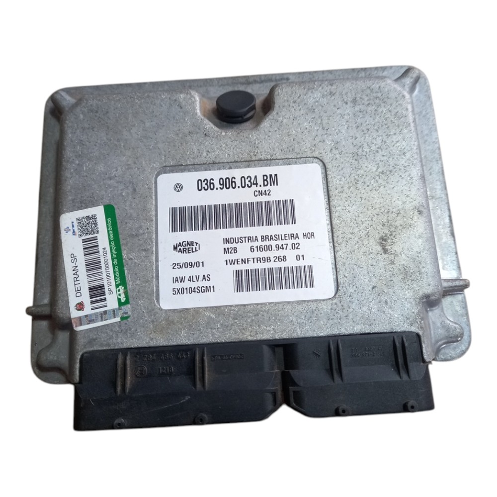 Modulo injecao 1.0 16v vw gol 95/02 036906034bm 5x0104sgm1 2