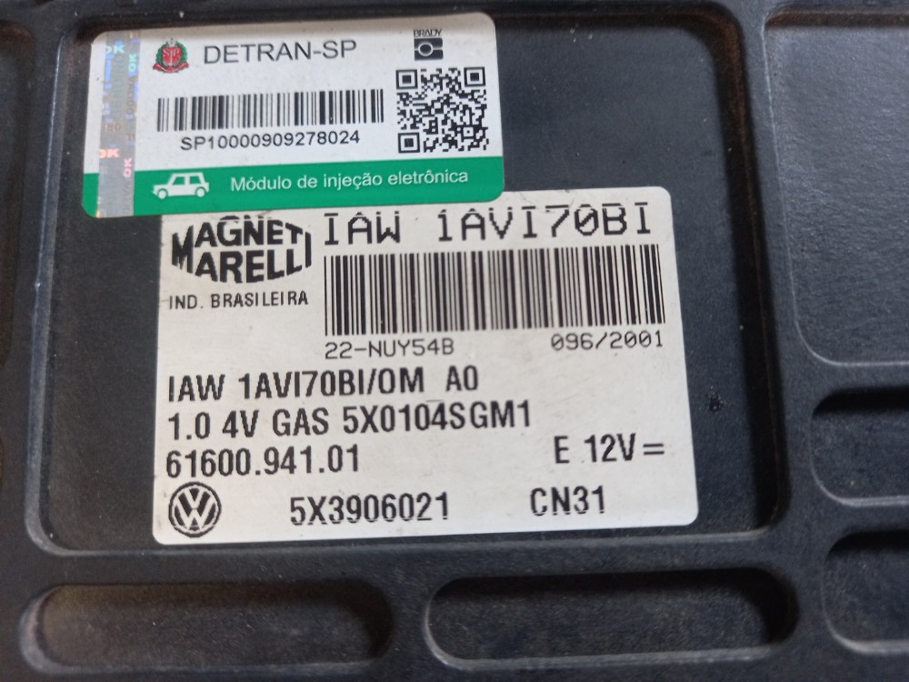 Módulo injeção 1.0 16v vw gol parati 99 01 iaw1avi70bi0ma0