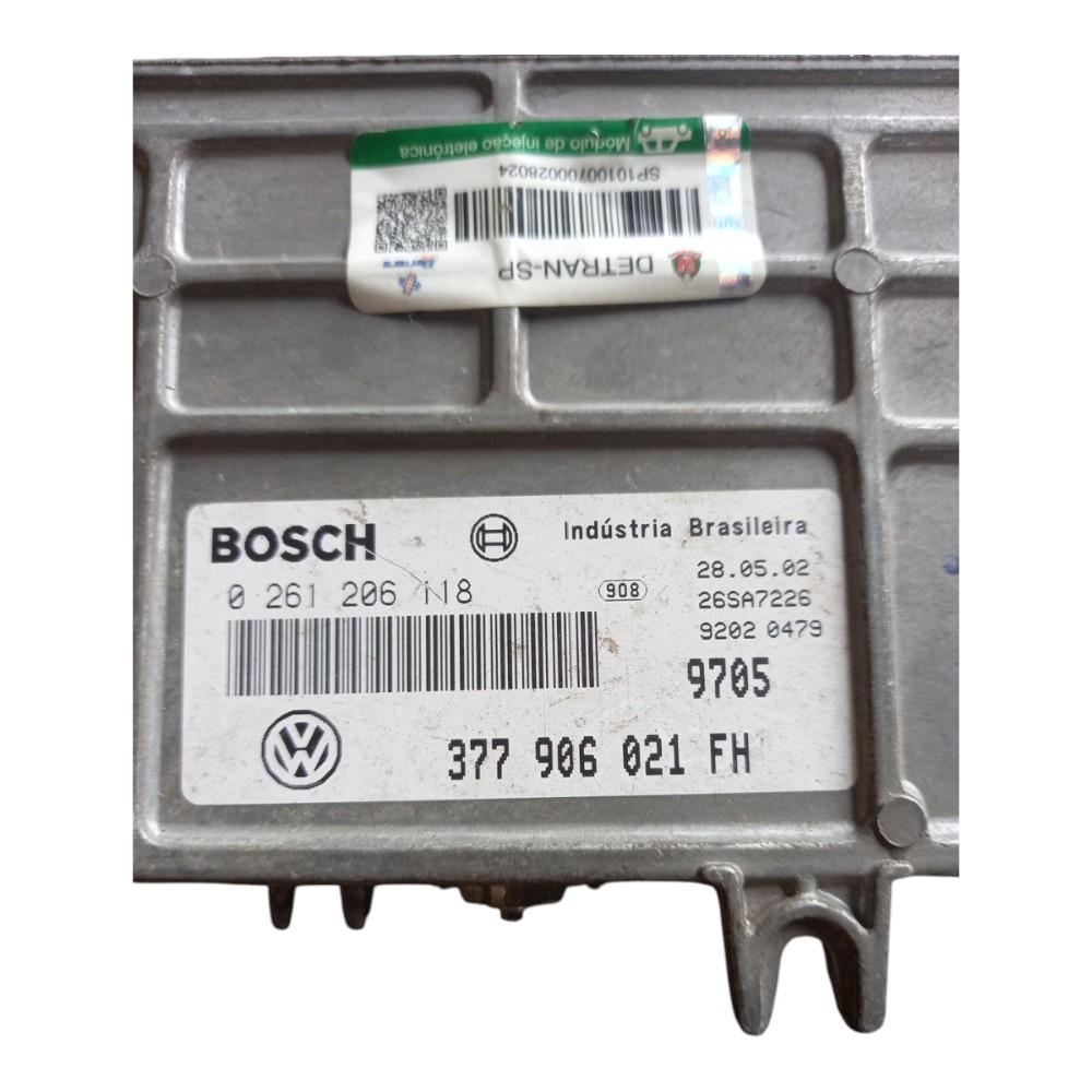 Modulo injecao 1.0 8v g3 gasolina vw gol 97/05 377906021fh 2