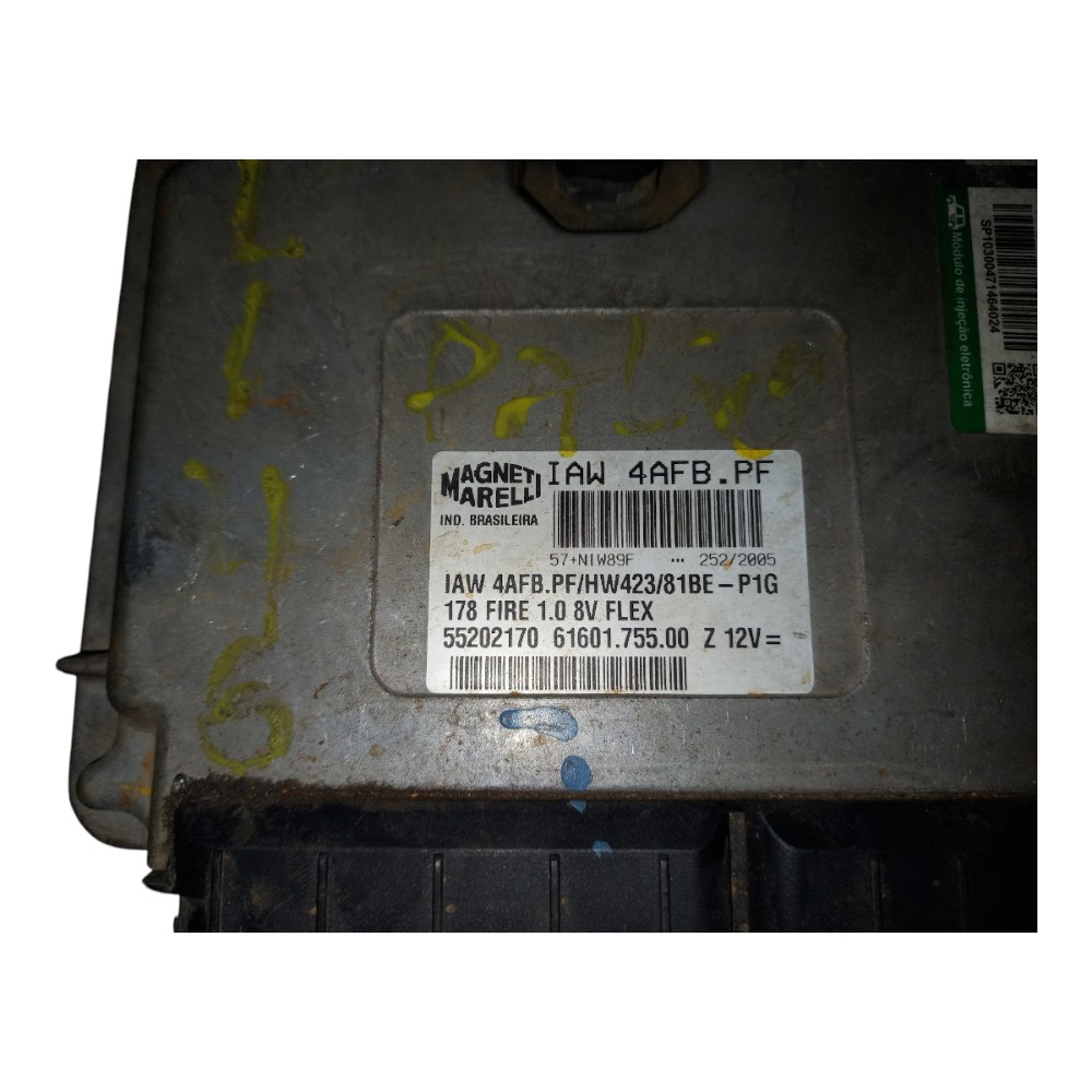 Modulo injeção 1.0 fire 8v flex fiat palio siena 2005 a 2008 5