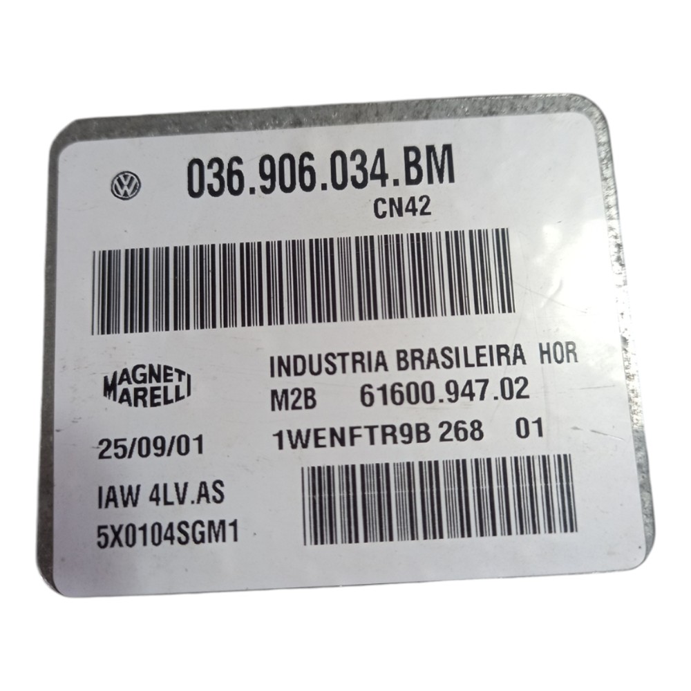 Modulo injecao 1.0 16v vw gol 95/02 036906034bm 5x0104sgm1