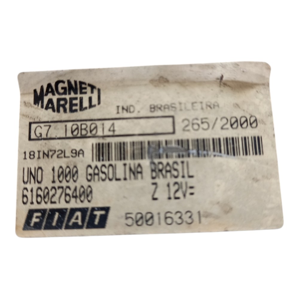 Modulo injeção 1.0 8v gasolina gás fiat uno 95/04 g710b014