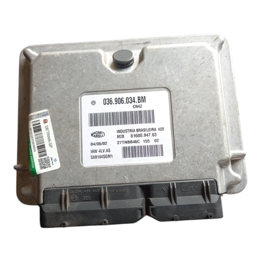 Modulo injecao1.0 16v vw gol95/02 036906034bm m2b 6160094703 6