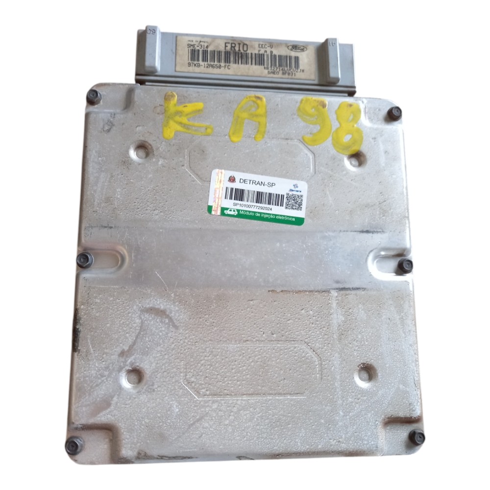 Módulo de injeção Ford Ka 1.0 8V EECV FRIO 97KB12A650FC
