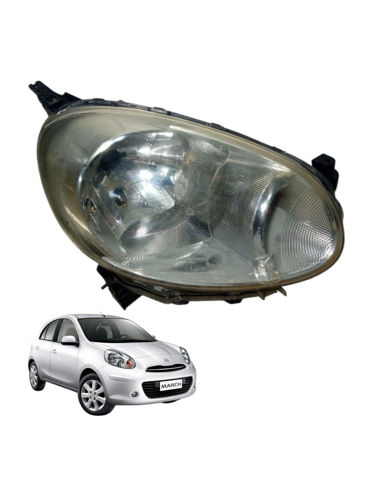 Farol Dianteiro Direito Nissan March 2011 2012 2013 2014 Direito/passageiro 1