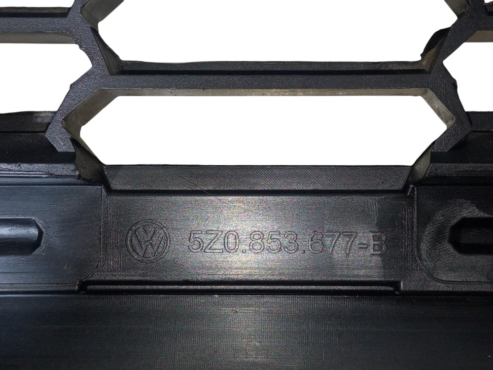 Grade Dianteira Inferior Vw Fox Spacefox 2010 2014 Original  Preto Fosco 6