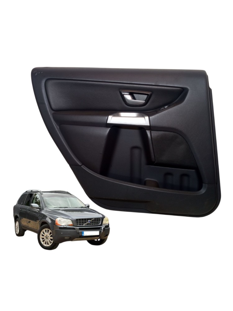Forro Porta Traseira Esquerda Volvo Xc90 2004 2005 T6 3.0 Preto 1