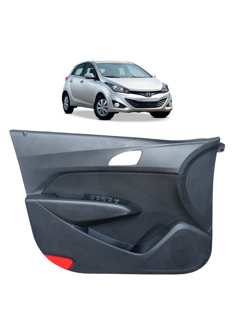 Forro De Porta Dianteira Esquerda Hyundai Hb 20 2013 2019  Preto 1