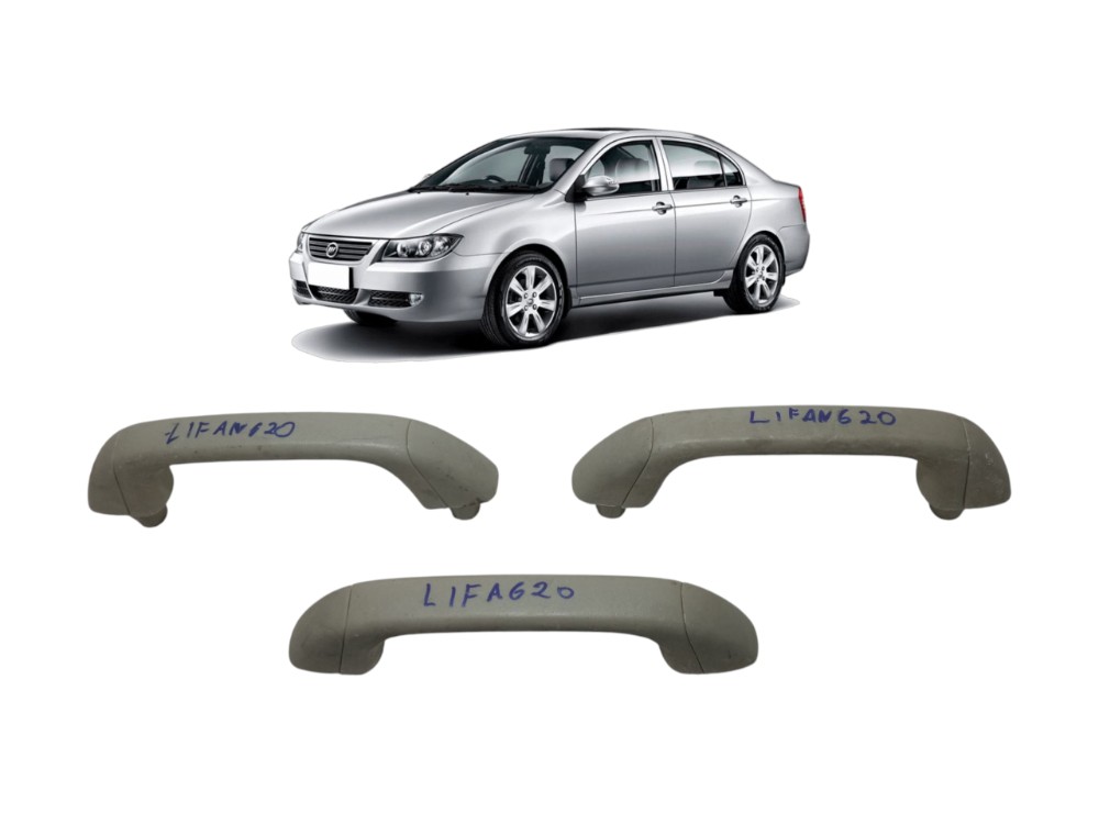 Kit Jogo Alca De Teto Pqp Lifan 620 2009 2010 2011 2012 1.6 Cinza 1