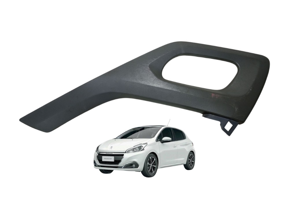 Moldura Macaneta Interna Dianteira Esquerda Peugeot 208 2016 Cinza Dianteira 1